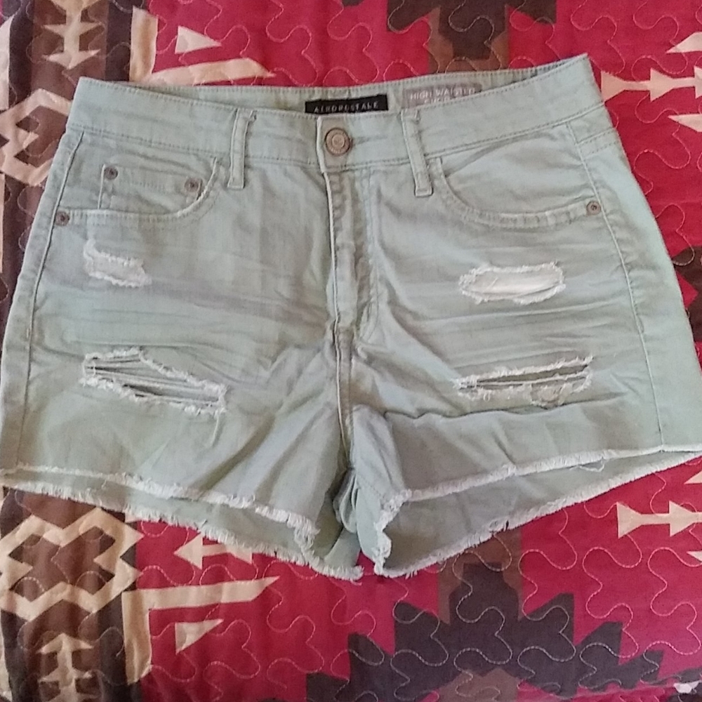 Distressed Jean Shorts